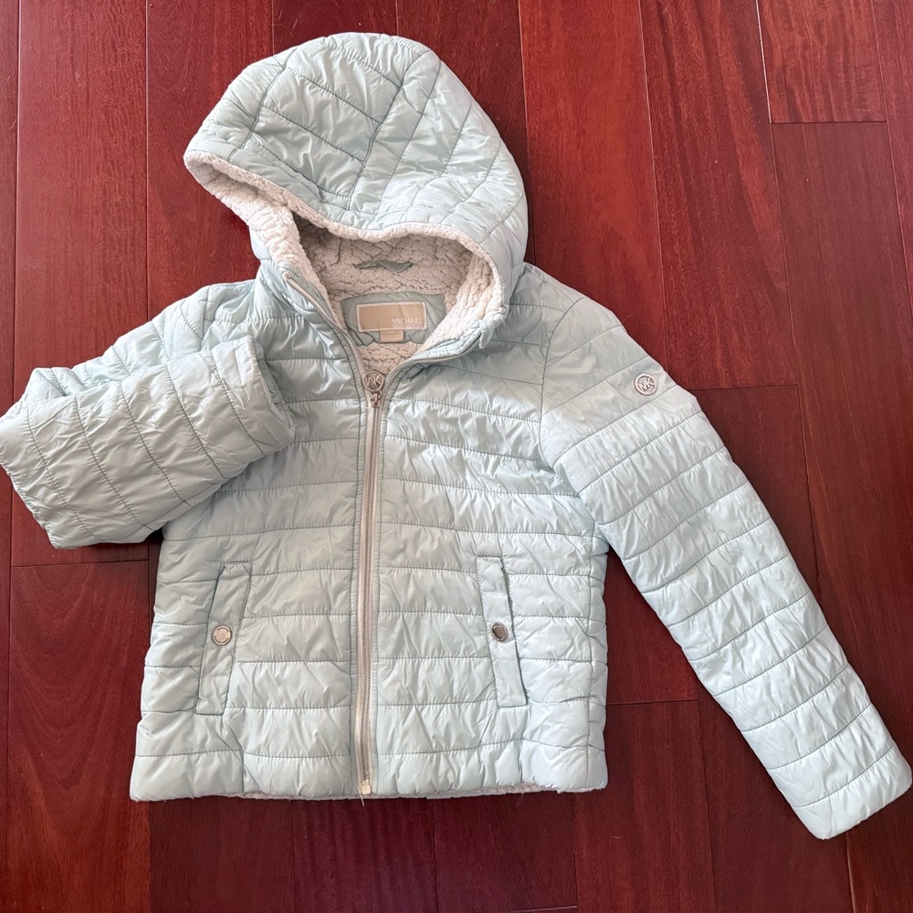 Michael Kor Light Blue Quilted Jacket